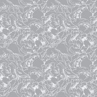 Elegant flower seamless background Silver set