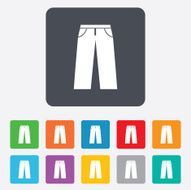 Men&#039;s jeans or pants sign icon Clothing symbol N3