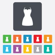 Woman dress sign icon Elegant clothes symbol N11