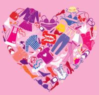 I Love Shopping image heart fashion accessories and glamor clothes