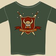 Knight or warrior theme tee shirt template