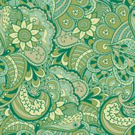 Vector seamless texture with abstract flowers N14