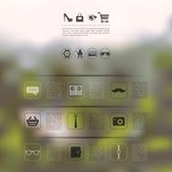 fashion infographic with unfocused background N115