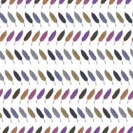 Colored feathers pattern