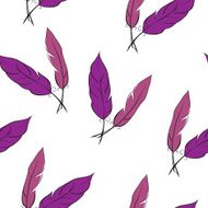Purple feather pattern