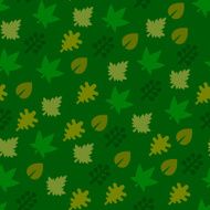 Seamless Pattern with Leaf Background Vector N2