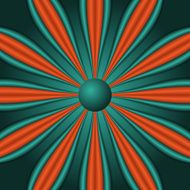 Abstract flower like burst