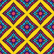 Ethnic Festive Abstract Floral Vector Pattern