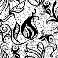 Flower lacy seamless background N24