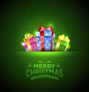 Colorful gift boxes with bows N2