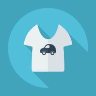Flat modern design with shadow children&#039;s T-shirt N2