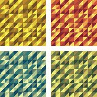 Set of Colorful Geometric Seamless textures