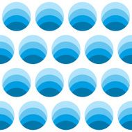 Seamless geometric pattern of circles in different shades