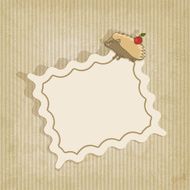retro background with hedgehog