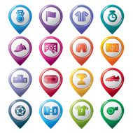 Sport Competition Pointer Icons N2