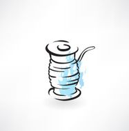 spool of thread grunge icon