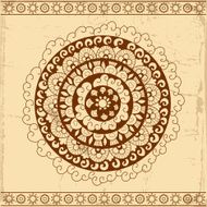 Decorative circle card background