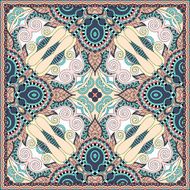 Traditional ornamental floral paisley bandanna Square ornament N77
