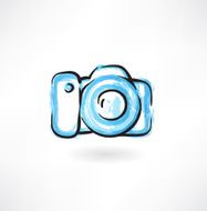 professional camera grunge icon