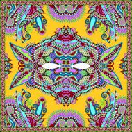Traditional ornamental floral paisley bandanna Square ornament N84