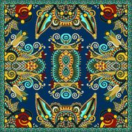 Traditional ornamental floral paisley bandanna Square ornament N86