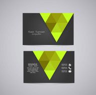 Vector abstract creative business cards N21