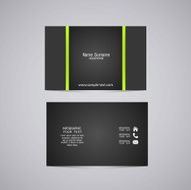 Vector abstract creative business cards N24