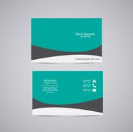 Vector abstract creative business cards N25