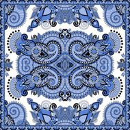 Traditional ornamental floral paisley bandanna N595