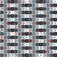 Geometric seamless pattern with color arrows