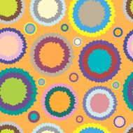 Seamless texture with curve circles