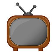 Retro TV icon vector