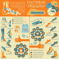 Footwear infographics elements Easily edited N4