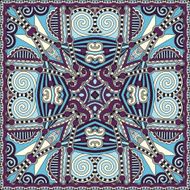 Traditional ornamental floral paisley bandanna Square ornament N92