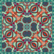 Traditional ornamental floral paisley bandanna Square ornament N93