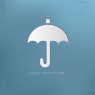 Umbrella symbol vector