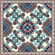 Traditional ornamental floral paisley bandanna Square ornament N96