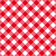 Table diagonal cloth seamless pattern red middle size