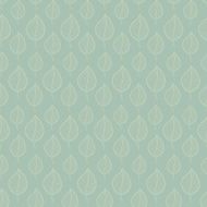 Seamless Autumn pattern on a green background abstract brown leaf