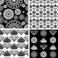 seamless pattern from diamond