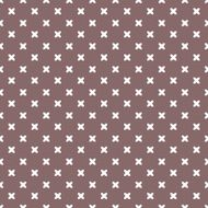 brown background fabric with white crosses seamless pattern