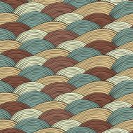 Seamless pattern with waves texture N7