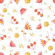 Watercolor vector seamless pattern