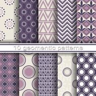 10 Seamless Geometric Patterns