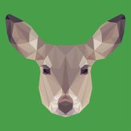 polygonal abstract geometric deer background