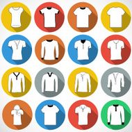 T shirt icon vector illustration Flat design style N2