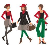 Autumn fashion girl set