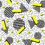 Retro memphis 80s seamless pattern background