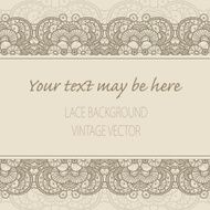 Vector lace ornament background N19