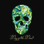 Vector Sugar Skull with ornament N6